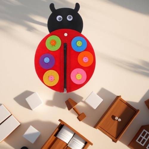 Garneck Page Button Practice Add-On 81 - Felt Ladybird Craft