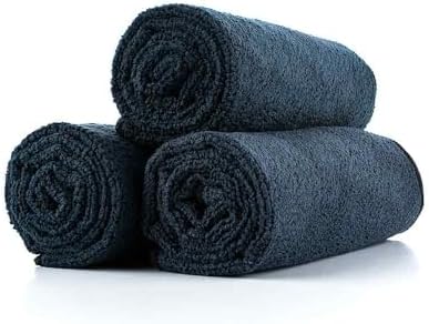 The Rag Company - Premium Workout Towel 3-Pack Midnight