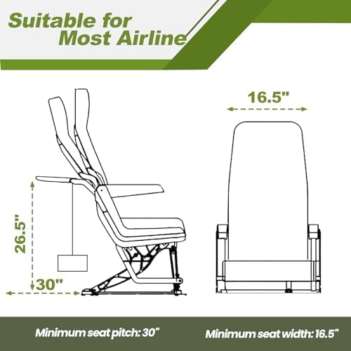 Cuipingoo 2-in-1 Airplane Footrest Pillow 1