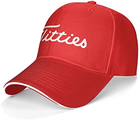 YGDYFBB Titties Red Unisex Fishing Baseball Cap with Ventilation