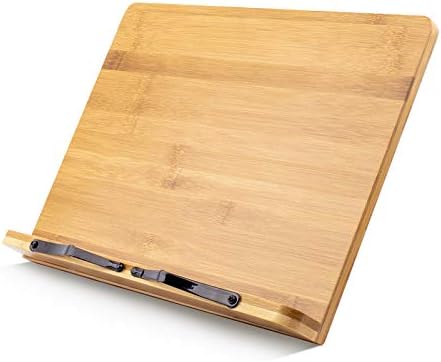 Extra Large Bamboo Book Stand for Textbooks Reading