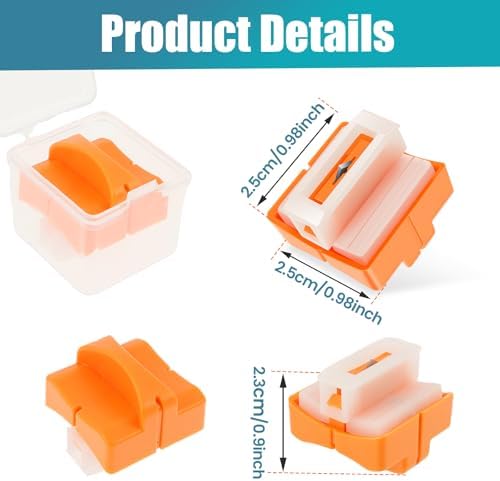 12 Pcs Paper Cutter Replacement Blades with Auto Safety Guard