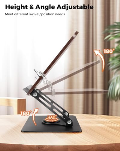 Tiagowell Adjustable Rotating Book Stand for Reading
