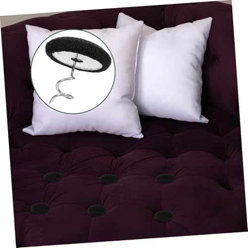 PRETYZOOM 30Pcs Black Fabric Covered Twist Pins for Slipcovers Bed Skirts 1