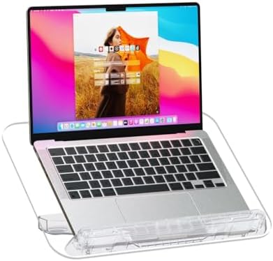 Adjustable Acrylic Book Stand with 13 Levels