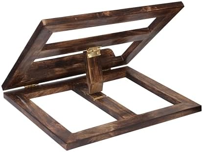 Adjustable Wooden Book Stand for Bible Quran Gita Prayer Display 1