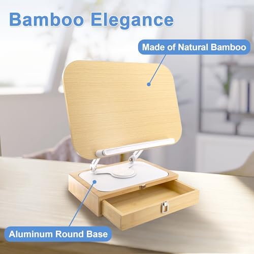 YINBINK Adjustable Book Stand with 360 Swivel Base 1