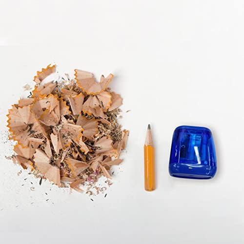 Compact Manual Pencil Sharpener with Double Hole and Cover