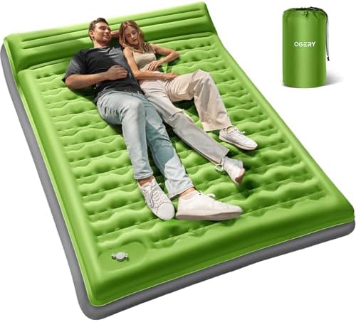 OGERY Self-Inflating Sleeping Pad with Pillow and Foot Pump