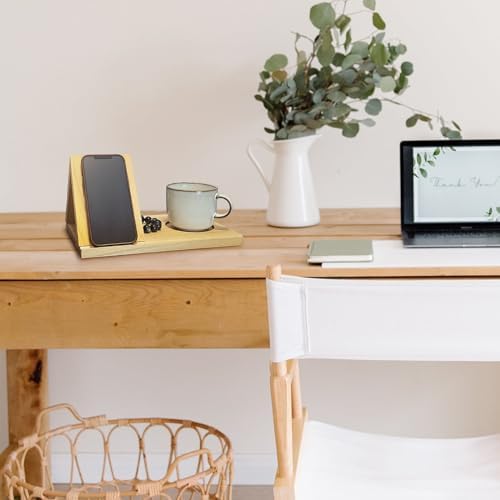 Triangle Book Holder with Cup Holder and Pen Slot