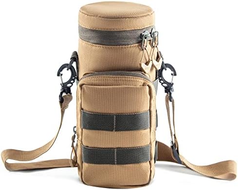 KRIYNAA Tactical Water Bottle Cooler Bag for Hiking Rock Climbing Cycling