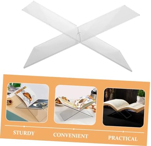 Acrylic Book Stand for Desk and Kitchen Display