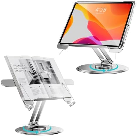NIFBANG 360 Rotating Book Stand for Desk and Office Use