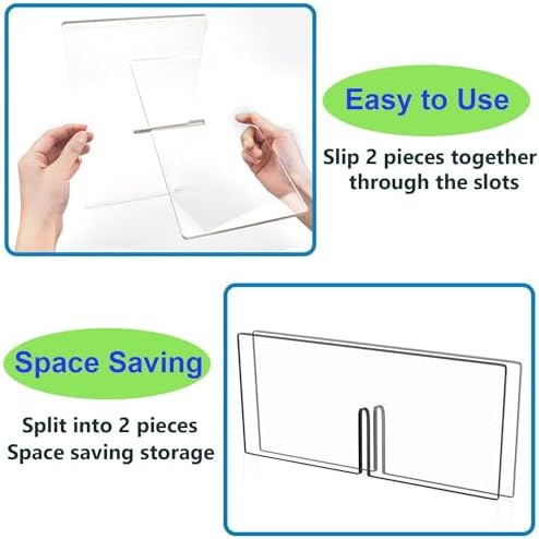 Premium Acrylic Book Stand for Display Reading and Organization - 1 Set