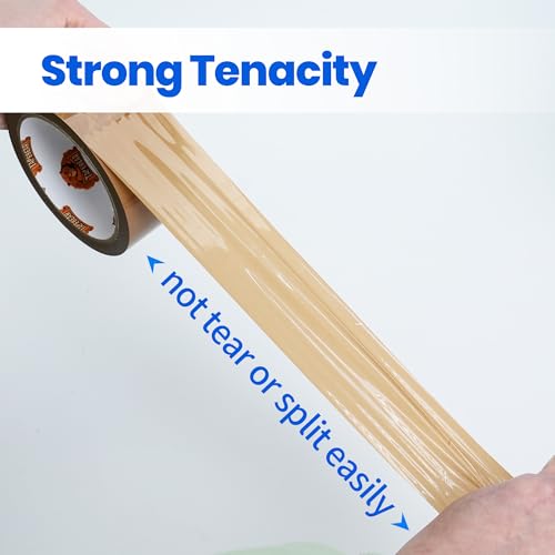 Brown Packing Tape 12 Rolls Heavy Duty Refills