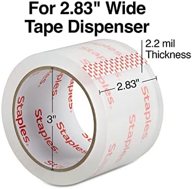 Staples 425576 Packing Tape 283-Inch X 546 Yds Clear 6Roll