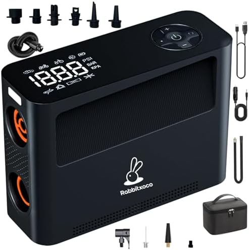 RABBITXOCO 2024 Electric Air Pump 10 Modes 500Lmin