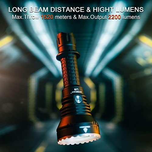 ACEBEAM L19 Green Tactical Flashlight 2200 Lumens 1663 Yards Range