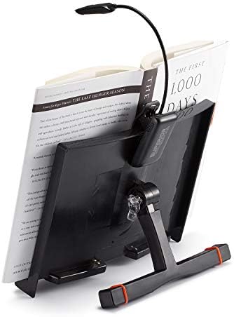 Superior Essentials Book Stand - Adjustable Reading Stand with LED Light