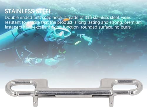 Alomejor Heavy Duty Marine Grade Diving Clips with Double Ends