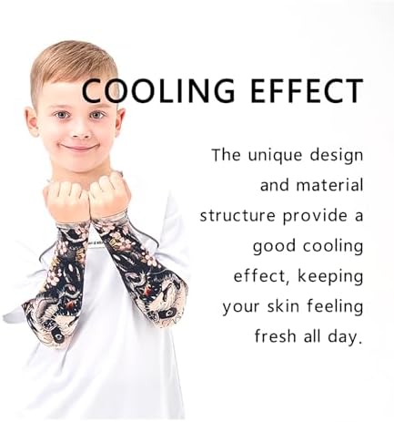 UV Sun Protection Arm Sleeves for Kids Youth UPF 50