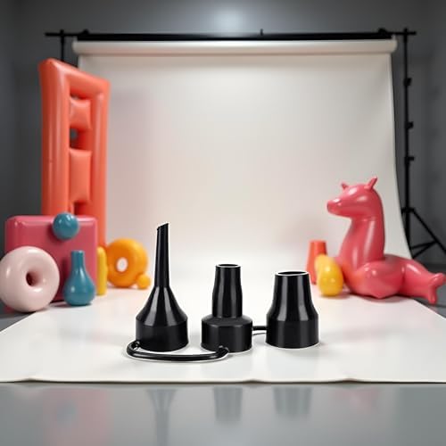 3 Sizes Black Air Pump Nozzles Replacement Set 1