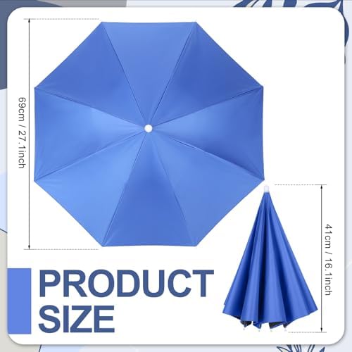 3 Pcs Adjustable Hands Free Fishing Umbrella Hat UV Protection Waterproof