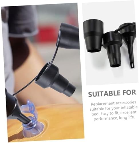 5Pcs Black Nozzles for Electric Air Pump with 3 Sizes