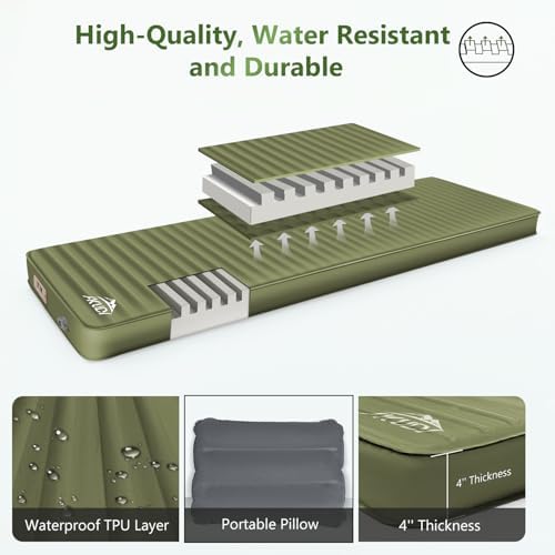 AKUDY Self-Inflating Sleeping Pad with Electric Pump