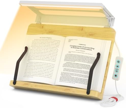 Boyanda Foldable Book Stand with Light 154 x 110 Inch