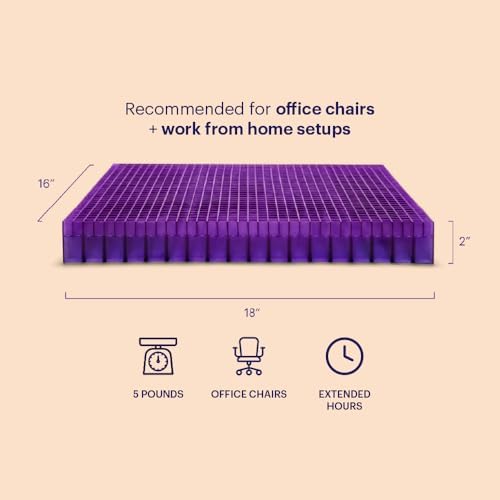 Purple Double Seat Cushion for Office Chairs 1