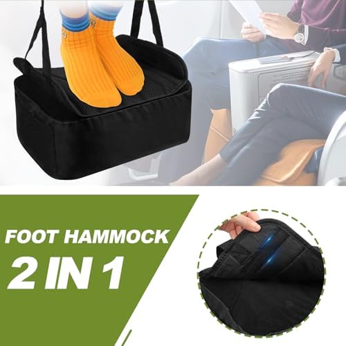 Cuipingoo 2-in-1 Airplane Footrest Pillow 1