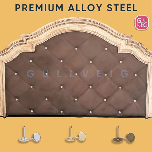 Gullveig Silver Push Pins and Thumb Tacks 50 Count