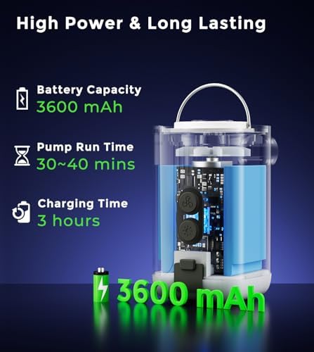 Tadpole Jump 3-in-1 Air Pump with Lantern Power Bank