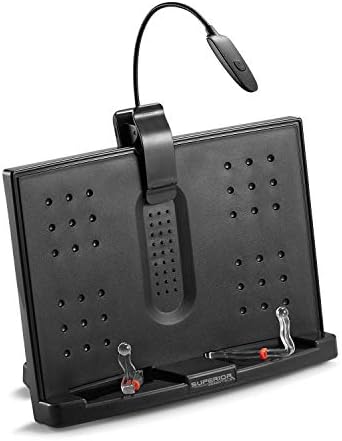 Superior Essentials Book Stand - Adjustable Reading Stand with LED Light