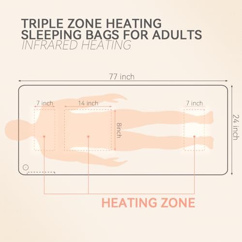 Zireot Heated Sleeping Pad with 3 Zones and 13500mAh Battery 1