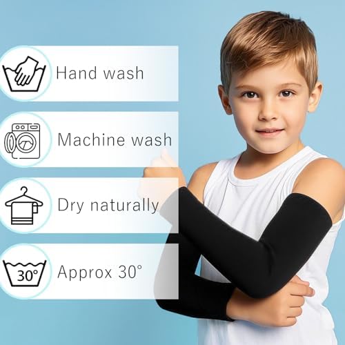 Kids Arm Sleeves with UV Protection and Cooling Compression