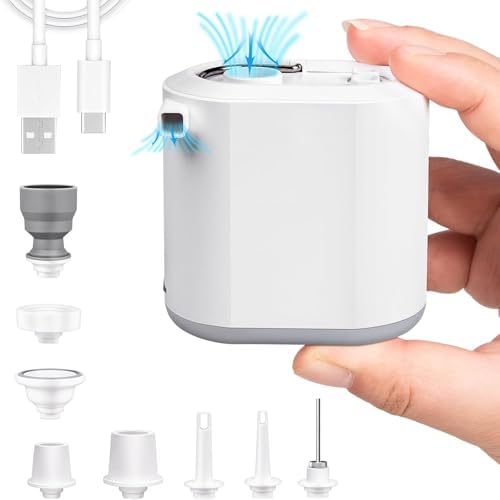 WOSERLD Mini Electric Air Pump with LED Light