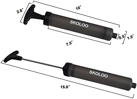 SKOLOO 10 Portable Hand Air Pump Inflator Kit 1