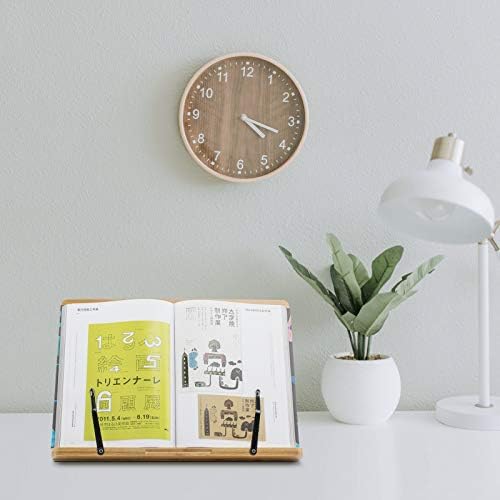 Extra Large Bamboo Book Stand for Textbooks Reading