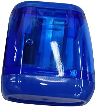 Compact Manual Pencil Sharpener with Double Hole and Cover