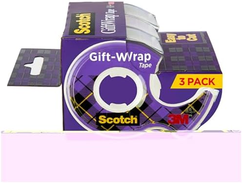 Scotch Gift Wrap Tape 3 Rolls with Dispensers 1