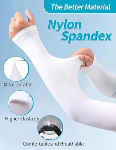 4 Pairs UV Protection Arm Sleeves for Kids