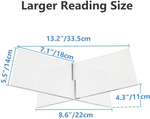 Premium Acrylic Book Stand for Display Reading and Organization - 1 Set