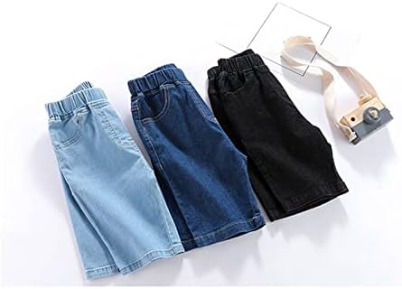 Hfolob Baby Boy Denim Shorts Elastic Waist Stretch Jeans Pants