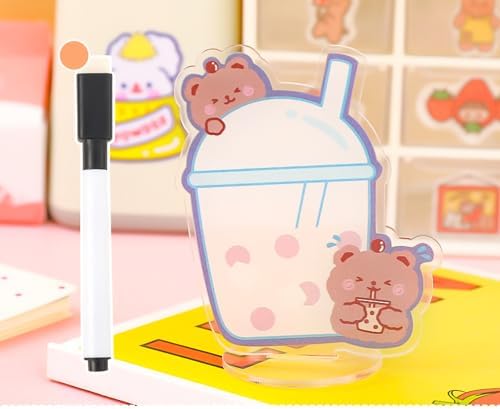 Glomora Pearl Milk Tea Bear Dry Erase Board 1