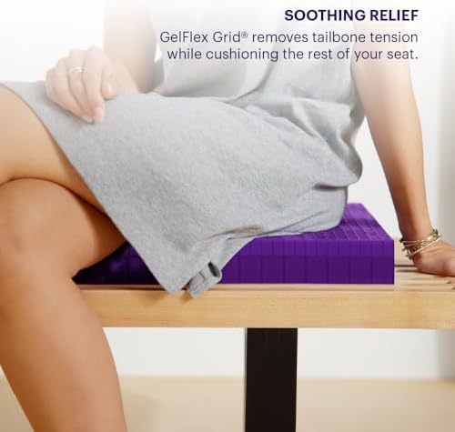 Purple Double Seat Cushion for Office Chairs 1