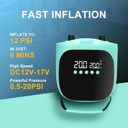 New Meetall Electric SUP Pump 20PSI Auto Shutoff Inflatable Air Pump