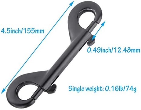 6Pcs Marine Grade 316 Stainless Steel Diving Hook Clips 1