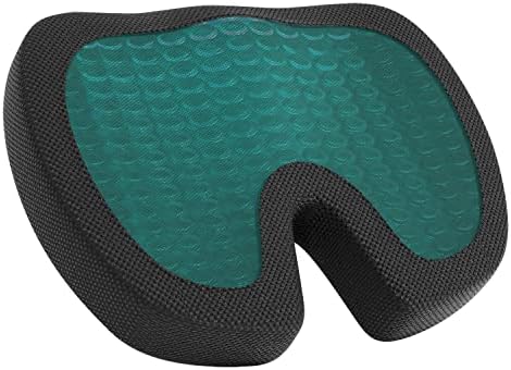 Amazon Basics Gel Seat Cushion with Lumbar Support Pack of 2 Black